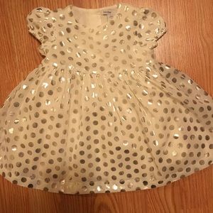 GAP Silver Polkadot Dress